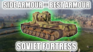 Side armour = Best armour - World of Tanks KV-5 Soviet FORTRESS!!!