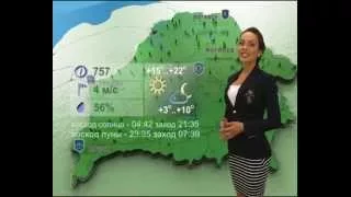 Прогноз погоды на ВТВ - ведущая Наталья Лукьянцева Pogoda 2015 06 04 Vecher DivX