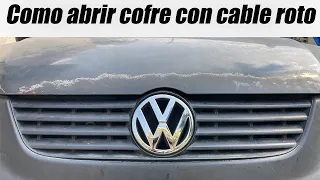 Como abrir el cofre de mi coche con cable roto y repararlo - Abrir capo de mi auto con chicote roto