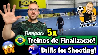 5x SHOOTING DRILLS FOR FUTSAL | 5x TREINOS DE FINALIZAÇÃO PARA FUTSAL