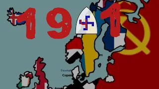 Making map of Europe since 1941 year