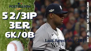 [ALDS] Luis Severino | Oct 15, 2022 | MLB highlights