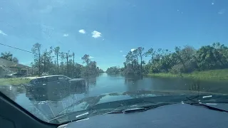 Hurricane Ian aftermath in the neighborhood Port Charlotte/North Port