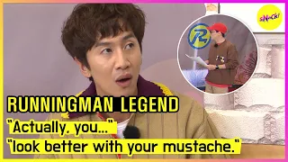 [RUNNINGMAN] "Actually, you..." "look better with your mustache." (ENGSUB)