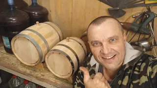 А whiskey barrel DIY | How to make a wooden barrel from a pear log...