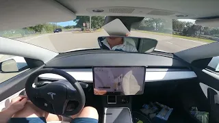 2022 TESLA Autopilot Full Self Drive Beta Trick  - No Weights, No Hands on the Wheel Ever!