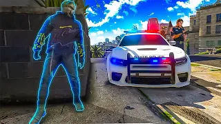 Invisible Man Embarrassing Cops in GTA 5 RP