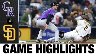Rockies vs. Padres Game Highlights (5/17/21) | MLB Highlights