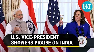 Kamala Harris' All Out Praise for India in Front of PM Modi; 'Global Impact...' | Watch