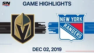 NHL Highlights | Golden Knights vs. Rangers – Dec. 02, 2019