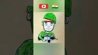 What's inside Indian army mind ?? Indian army drawing #shorts #trend #viralvideos #drawing #15august