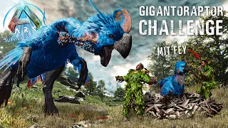 🔥 ARK ASA CHALLENGE mit Fey 🔥GIGANTORAPTOR zähmen OHNE zu STERBEN ☠️ - ARK: Survival Ascended