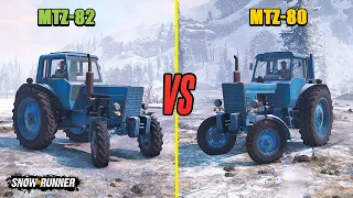 MTZ-82 vs MTZ-80 - SnowRunner