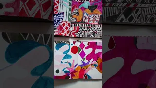 Colourful sketchbooks