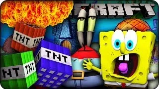 Minecraft Mods - TNT EXPLOSIONS ON BIKINI BOTTOM MAP! - Too Much TNT Mod Showcase