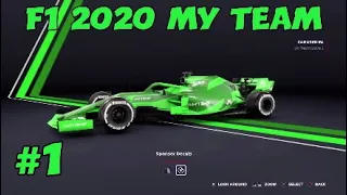 F1 2020 My Team Career Mode Episode 1: Jaguar Make F1 Comeback!