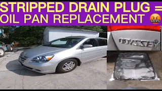 HOW TO REPLACE AN OIL PAN ON  3.5L ENGINE|  2008-2017 HONDA ODYSSEY | PILOT | ACCORD | ACURA MDX DIY