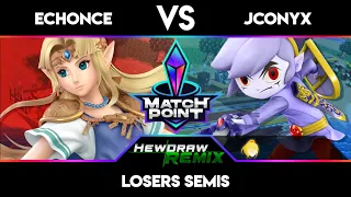 ECHOnce (Zelda) vs JCOnyx (Toon Link, ZSS) | Match Point 38 - HDR LS