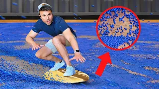 Surfing on 3,500,000 Airsoft BBs | Camp CrunchLabs Week 1