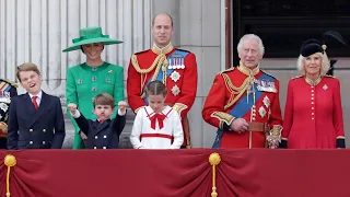Prince Louis steals the show with cheeky faces on Buckingham Palace balcony