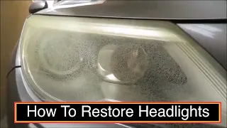How to RESTORE HEADLIGHTS on CORRECT WAY at HOME