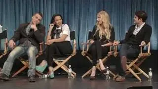 Mark Salling, Naya Rivera, and Heather Morris at P.fest