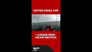 Motor Hidea 4 HP no Caiaque Iron