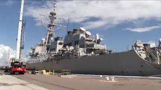 USS Carney arrives at Naval Station Mayport after spending 5 years abroad