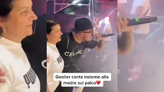 Geolier canta live sul palco con la mamma M Manc #concerto #geolier #napoli #live #virale #viral