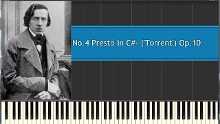 Chopin Etudes No 4 Presto in C# minor Torrent Op 10 (synthesia)