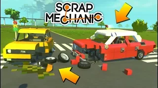 МИХАЛЫЧ ПОПАЛ В АВАРИЮ НА ПЕРЕКРЁСТКЕ! МУЛЬТИК в Scrap Mechanic