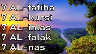 7 AL  fatiha 7 AL  kursi 7 AL  ihlas 7 AL  falak 7 AL  nas  quran Rukye