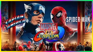 CAPITAIN AMERICA & SPIDER MAN  MARVEL VS CAPCOM INFINITE