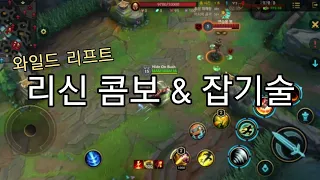 [와일드 리프트] 리신 콤보&잡기술