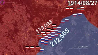 Battle of Tannenberg in 45 seconds using Google Earth