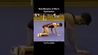 His toes literally went through the floor 😭 #gymnast #fitness #fail #fails #ncaa #gymnastics #floor