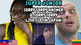 REACTION TO SUPER JUNIOR (슈퍼주니어) - Sorry Sorry Answer & Sorry Sorry (SS8 JAPAN) | FIRST TIME HEARING