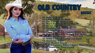 Solid As A Rock--Folks Out on the Road || Old Country Playlist mix  #classiccountrysongs