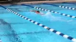 100 freestyle from a wall ~49 seconds