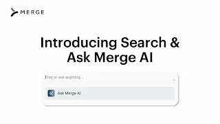 Search & Ask Merge AI Feature Overview