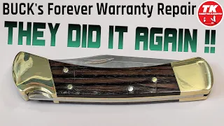 Buck Forever Warranty Repair Experience - A Buck 110 Given a New Blade & Spa Treatment
