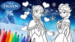 Mewarnai Elsa Frozen Colouring Pages Elsa & Anna