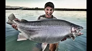 HUGE RAINBOW TROUT Ft APBASSING.