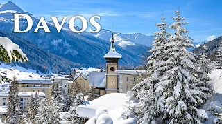 Walking Tour of Magnificent Davos, Switzerland 4K - The Most Beautiful Town in the Swiss Alps