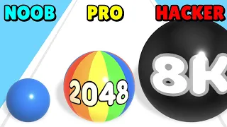 NOOB vs PRO vs HACKER in Ball Master 3D!