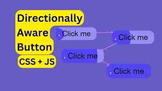 Create a directionally aware button using JavaScript and CSS || ManojWeb