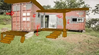 Shipping Container House 3 Months Building Review - Living Tiny Project - Ep. 012