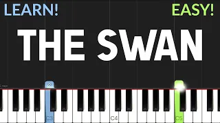 The Swan (Le Cygne) - Camille Saint-Saëns | EASY Piano Tutorial