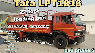 tata lpt 1816 sleeper cabin 18T loading 22 foot loading bed bs6 phase 2