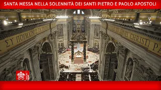29 giugno 2022, Santa Messa nella Solennità dei Santi Pietro e Paolo Apostoli | Papa Francesco